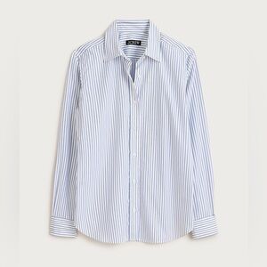 J. Crew Jules classic-fit shirt in striped cotton poplin NWT Size 4